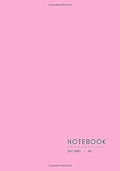 Dot Grid Notebook A5: Flamingo Pink, Softcover, Dotted Matrix, Numbered Page, Medium, Journal