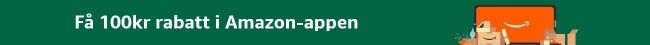 Få 100kr rabatt på ditt första berättigade köp i Amazon-appen