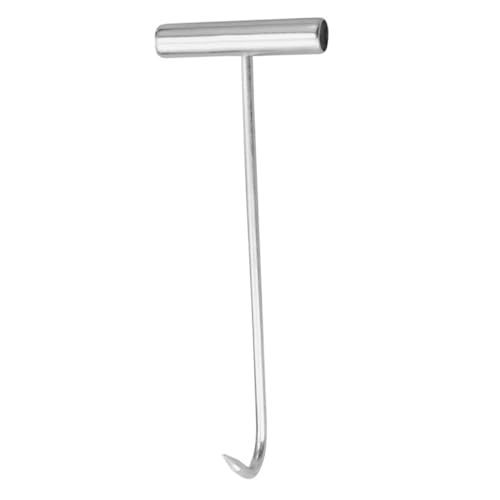 VOSAREA Ergonomic T-Handle Metal Hook Multi-Purpose Manhole Cover Lifter for Efficient Work