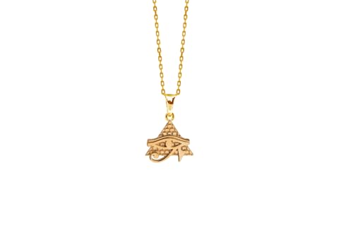 Pendentif œil d'Horus plaqué or protection et force d'un symbole éternel