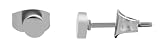 pendientes duna Robusto, inoxidable Akzent Pendientes \