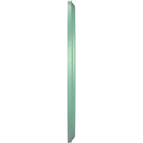 Image of Ekena Millwork CMP16BEFSM Berkshire Thermoformed PVC Ceiling Medallion (Fits Canopies up to 7 inch), 16 inchOD x 3 1 /2 inchID x 1 inchP, Universal Pearl Metallic Sea Mist