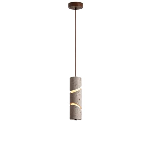 Suspension minimaliste moderne en béton texturé style Japandi pour luminaire de plafond de cuisine