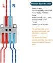 Image of ZIVIK 2 In 4 Out Wire Connector Jointer, 3 Pcs Push In Electrical Connectors, Lever Connectors Nuts, Assorted Conductors, Compact Lever Cable Connectors,Plug-in Connector 2-in 4-out (3, 2 In 4 Out)