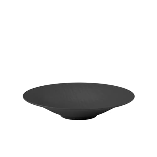 Villeroy & Boch Manufacture Rock Deep/Rim Bowl, 11.5 in, Premium Porcelain, Made in Germany, Black