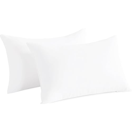 Set 2 Almohadas Queen Fibra de poliéster Blanca