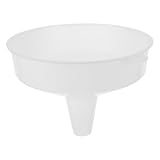 OSALADI Embudo de Plástico Transparente para Enlatado de Boca Ancha 24 Cm, Embudo Grande para Frascos Mason, Multiusos para Vino, Jugos y Aceite en Cocina y Hogar