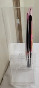 [アエコレクション] うちわケース グッズ収納 おしゃれ アイドルグッズ (透明 アクリル)