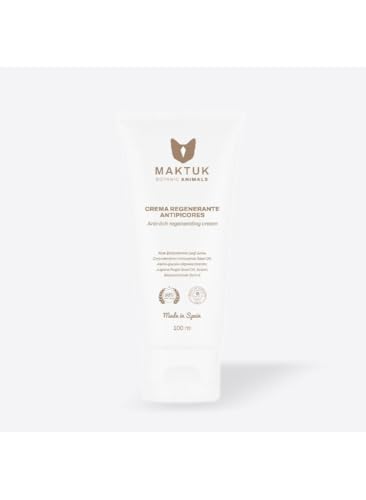 Crema Regeneradora Antipicores para Perros y Gatos MAKTUK Botanic Animals | para Pieles Irritadas y Sensibles | Pomada Natural y Segura | 50 ml