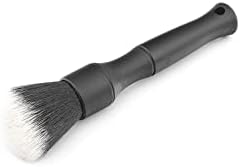 Detail Factory - Synthetic Small Detailing Brush - Ultra-Soft Synthetic Bristles, Scratch-Free, Instrument Panels, Emblems, One Short Handle, Black
