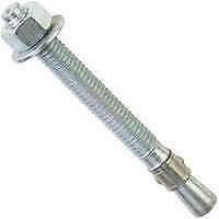 Red Head Wedge Anchors - 3/8in. x 3 3/4in., Steel, Zinc Plated, 50 Pcs, Model# 12370