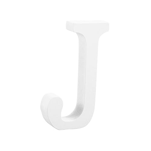 GOOHOCHY J Letter Wall Decor 1pc Wood Alphabet Decor for Home Party Birthday Party Letter Decor