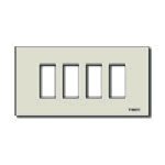 Vimar Vimar Serie 8.000 – Placca 4 Modulo alluminio pressione Serie 8000 Oro
