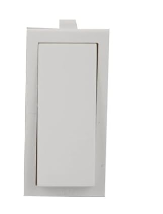 Pressfit Pearl 1 Way Electrical Switch, White, 6 A, Single Module (14 Piece)-image-11