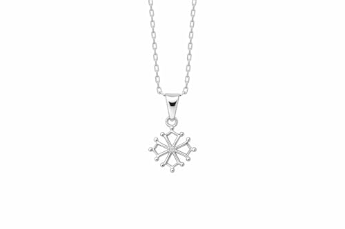 Croix occitane argent 925 et zircon cubique éclatant haut de gamme