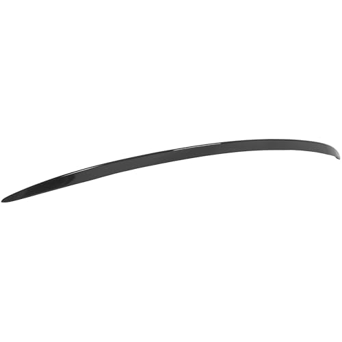 Ecotric ET-642 Rear Trunk Spoiler Lip Compatible With 2015-2021 Mercedes Benz C Class W205 C200 C300 Sedan Gloss Black Painted Tail Wing Duckbill Spoiler thumb #6