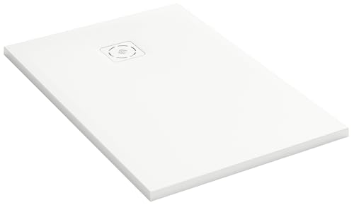 Jacob Delafon - Receveur de Douche Extraplat Struktura - 120x80 cm - Gel Coat Neoroc Ultra Résistant - Antidérapant PN24 - Surface Pierre Naturelle...