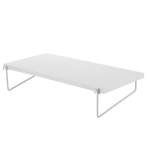 Étagère murale blanche plastique sans perçage pour organisation rangement épices et outils