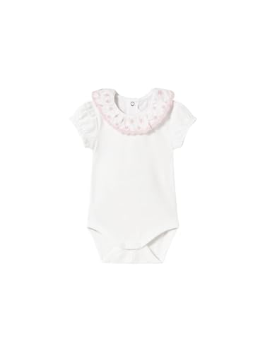 Mayoral Bodysuit for Baby-Girls White-Pink 18 Months (86cm)