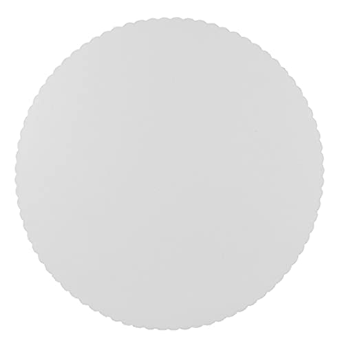 PAPSTAR Lot de 100 sous-verres ronds en carton blanc Ø 28 cm