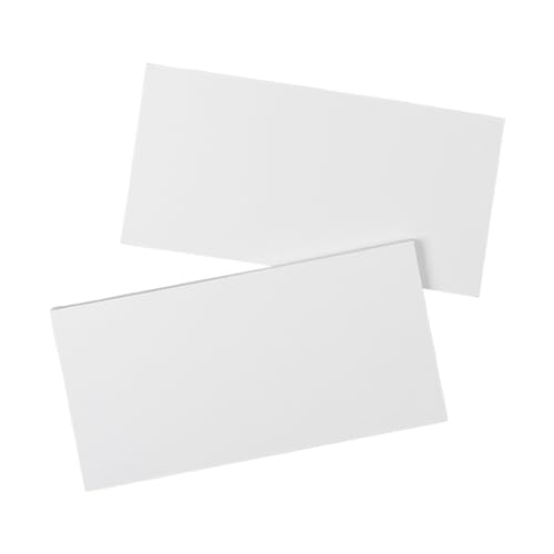 Ideen mit Herz Tela su telaio in MDF, 2 pezzi, telaio a cuneo, tela per artisti, da dipingere con colori acrilici o ad olio, 390 g/m² (20 cm x 40 cm)