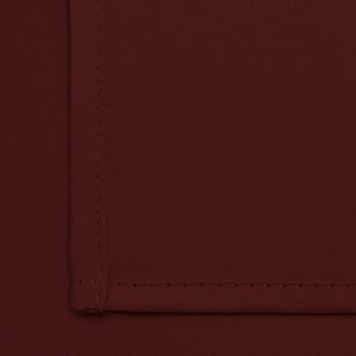 Yakamok Blackout Curtains Room Darkening Thermal Insulated Window Panels,Solid Grommet Top Drapes for Bedroom/Living Room(62Wx84L, Burgundy Red, 2 Panels)