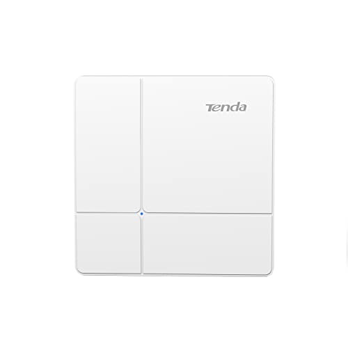 Tenda Punto de Acceso WiFi para Inalámbrico I24, Puerto Gigabit Ethernet 10/100/1000 Mbps AC1200 MU-MIMO, Punto de Acceso de Doble Banda de 5 GHz y 2,4 GHz,802.3af, Montaje en Techo o Pared, Blanco
