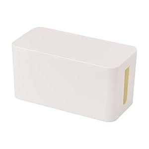 Huishoudelijke draad opbergdoos Desktop Kunststof Netsnoer Sorteerpaneel Socket Opbergdoos Kabelbeheerdoos – Wit