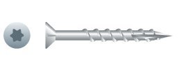 10 x 3 in. 305 Stainless Steel Star Drive Flat Head Screws Coarse Thread with Nibs Box of 1 500