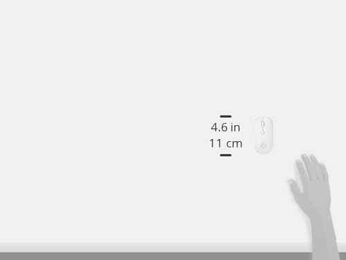 Image showing the dimensions of the iMice G3 Wireless Mouse, indicating a length of 4.6 inches (11 cm).