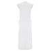 Summer Spring Maxi Dresses for Women Vacation Casual Loose Fashion Sundress Sleeveless Crewneck Swing Tank Dress S-2XL White