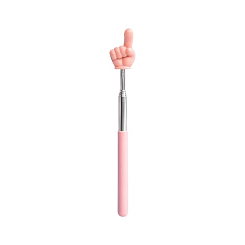 Retractable Classroom Pointer, Pink Teacher Pointer Finger, Pointer Classroom Supplies for Elementary School Teachers, Kindergarten Teachers, Office Presentation Training