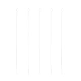 WRITWAA Agujas para Hacer Cuentas 0,15x80 Mm 5 Unidades Aguja de Bordar Abierta Fina para Abalorios Manualidades DIY Accesorios de Costura de Mano