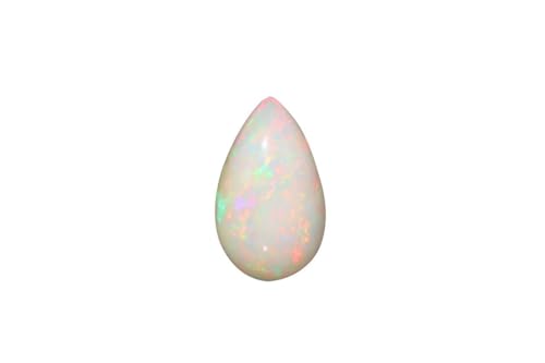 Opale arc-en-ciel éthiopienne poire 8.44 cts pour sublimer un pendentif de mariage