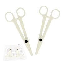 Disposable Piercing Clamps - 10Pcs Disposable Piercing Forceps Piercing Clamps Professional Septum Forceps Clamps, Plastic Piercing Clamps Set for Ear Nose Lip Belly Piercing Supplies