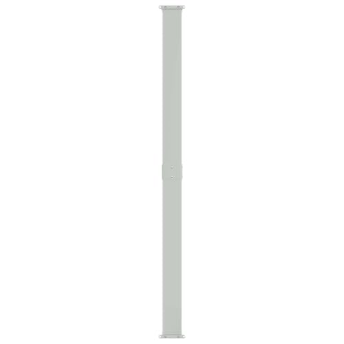 Store latéral rétractable gris en polyester et acier pour terrasse et balcon