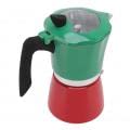 Hinzonek Kaffeemaschine aus Aluminium, tragbar, mit transparentem Deckel, für Reisen, Grün, Rot. 6 Kannen 300 ml0… – Bild 8