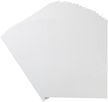20 Sheets Blank White Thick Paper Cardstock, 8.5 x 11 inches