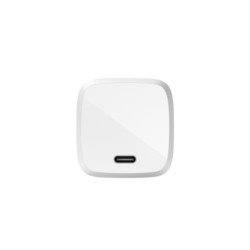 Image of Belkin USB C Charger Block 30W - GaN Power Delivery - Fast Charging USB-C Charger for iPhone 17, Air, Pro, Pro Max, MacBook, iPad, AirPods, Apple Watch, Nintendo Switch 2 - White