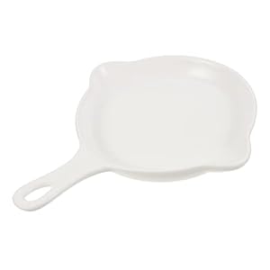 Partykindom Elegante Keramik Bratpfanne Weiß Rund