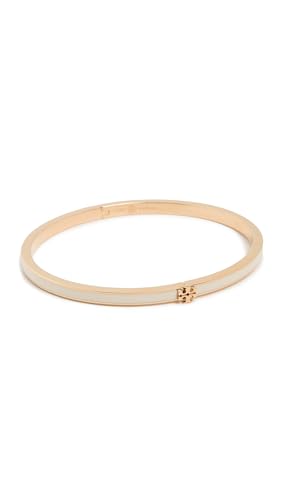 Tory Burch Womens Thin Kira Enamel Bracelet Tory Gold/New Ivory One Size