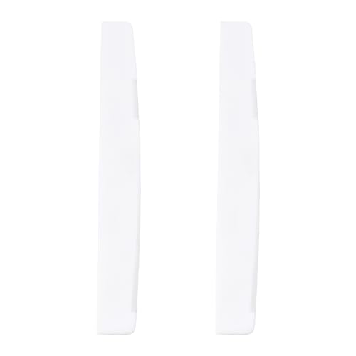 Briny River 2 Pezzi 6 Corde Chitarra Acustica Ponte In Osso Sella 72x3x9mm Chitarra Acustica In Osso Compensato Per Chitarra Acustica Liutaio Compatibile Con Martin Chitarra (bianco)