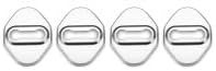 4PCS Car Door Lock Cover for Fit/Jazz 1. Generation (GD) 2004 2005 2006 2007, Auto Stainless Buckle Cover Caps Dust Water Proof Protection Accessories,A/Silver