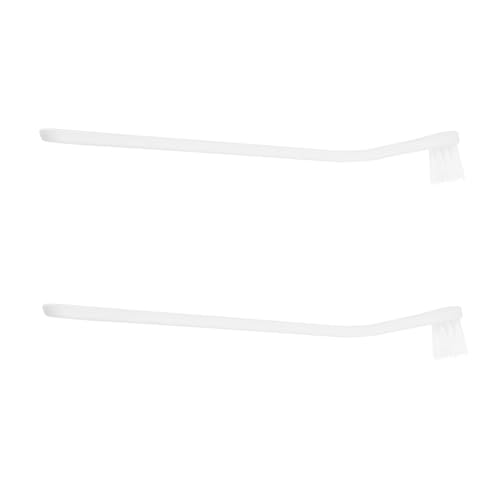 Mikikit 2Pcs Portable Dog Toothbrushes Soft Bristle Oral Care Tools for Puppies and Pets Lightweight Material for Gentle Cleaning and Gum Massage Essential Pet Supplies