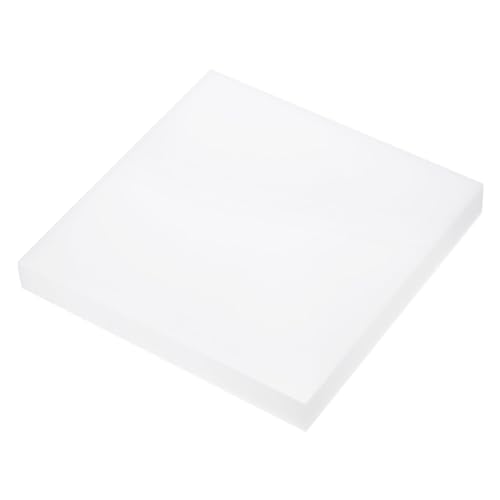 Image of DMiotech 6 x 6 x 1 Inch Plastic UHMW Sheets, Ultra High Molecular Weight Polyethylene, Opaque White Polyethylene Board for Automotive, Chemical, Manufacturing, DIY Home Kitchen