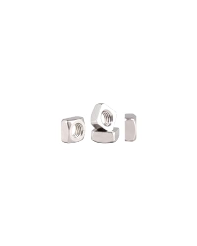 Image of M3-0.5 Square Nuts - IMScrews 304 Stainless Steel Square Nuts - Durable Fasteners for Home Repairs and Professional Engineering Pack of 100