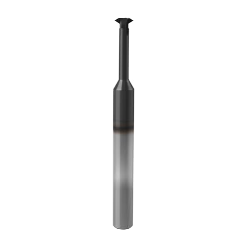 Image of 18-48 TPI Single Pitch 5 /16in Solid Carbide Thread end Mill, 0.240in Cutting Diameter, Necked to Thread 0.625in Deep, 4 Flute Bits Tool for Medium Hardness Steel, Brass, Iron