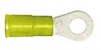 3M Scotchlok Vinyl Insulated Ring Tongue Terminal #8 Inside Diameter 12-10 Gauge (Yellow)