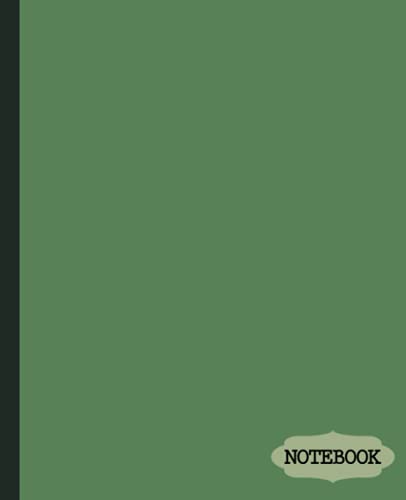 Simple Composition Notebook: Flat Green Fern Color , Crocodile Color Cover Book - College Ruled 100 Pages - 7.5" x 9.25" Simple journal for kids and adults. Perfect for students and teachers image 2