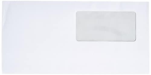 Herlitz Envelop Din Lang, Zelfklevend Met Venster, 100 Stuks Met Binnendruk In Folieverpakking, Gelast, Wit - Afbeelding 3